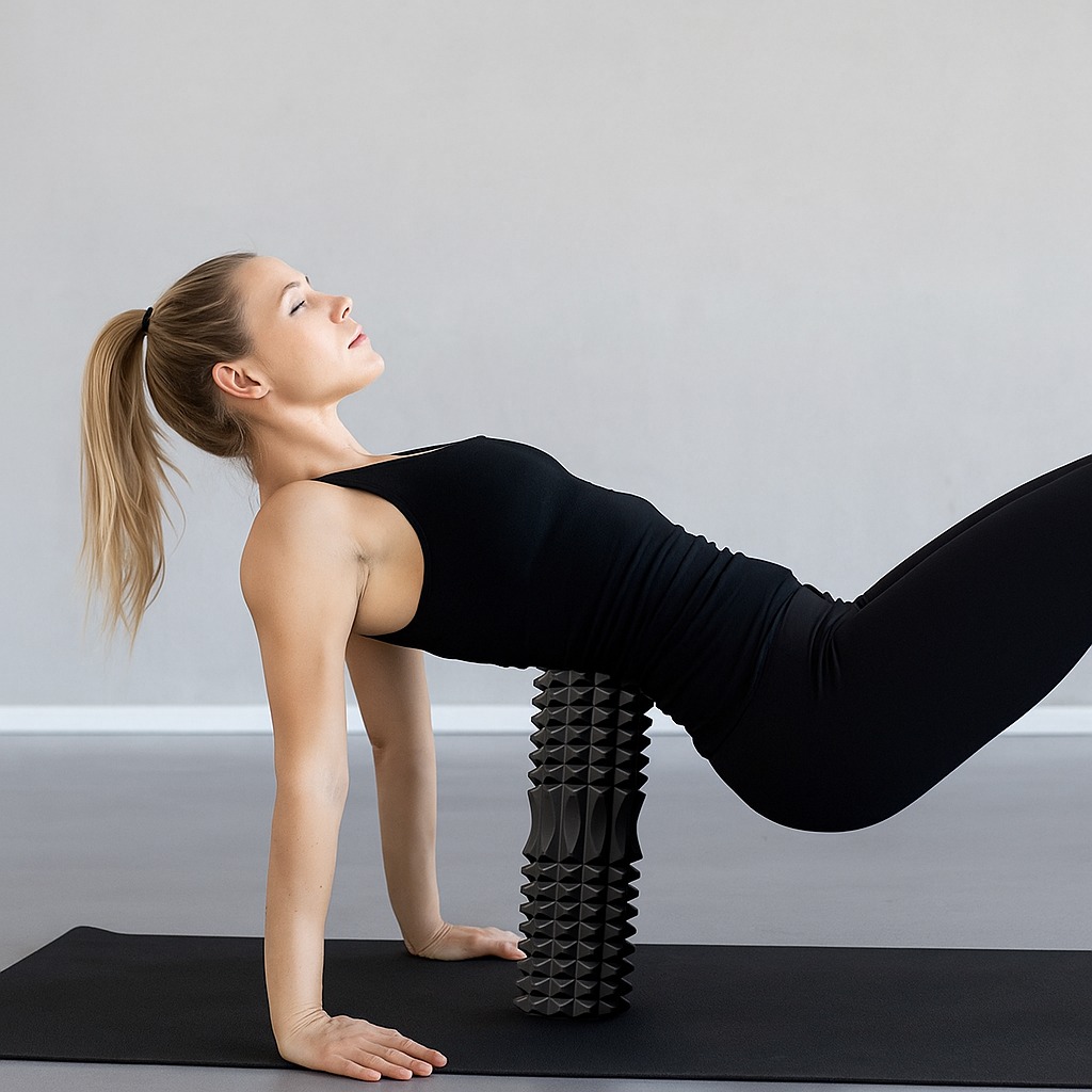 Foam Roller Trigger Point - EVA-Schaumstoff-Fitness-Rückenrolle, Triggerpunkt, Hochdichte-Yoga-Schaumstoffrolle, Stabiles Selbstmassage-Werkzeug, Fitness-Yoga-Säule