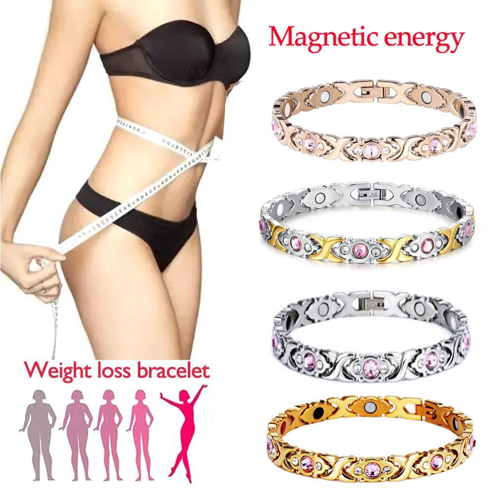 Health Wellness Bracelet - Magnetisches Lymphatisches Detox-Armband mit Zirkon-Schlankheitstherapie für