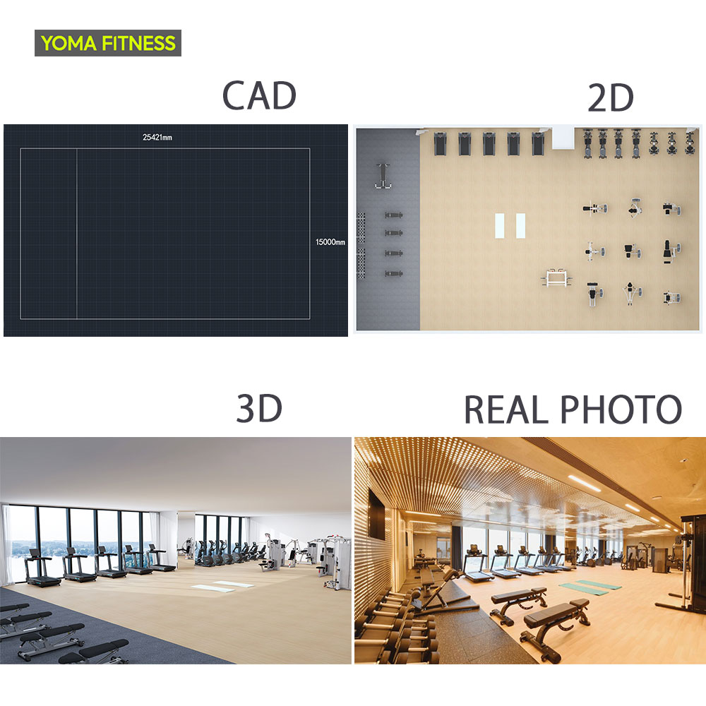 Health Wellness Club - Guangzhou Krafttrainingsgeräte-Sets für gewerbliche Maschinen, Lösungen