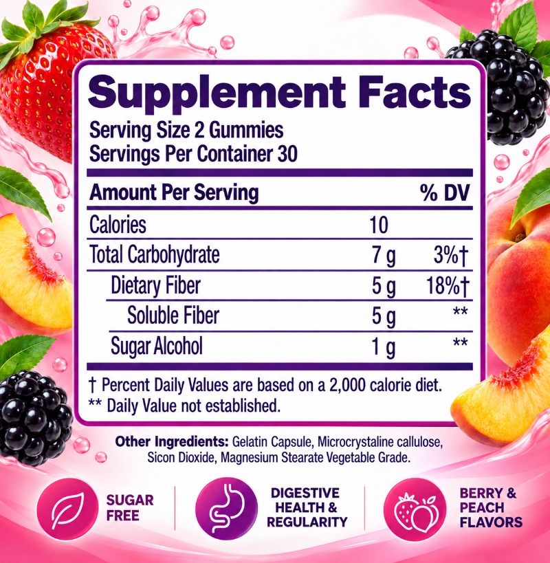 Fiber Well Gummies - Ausgleich – Health Wellness Gummies Bewertung und Preis