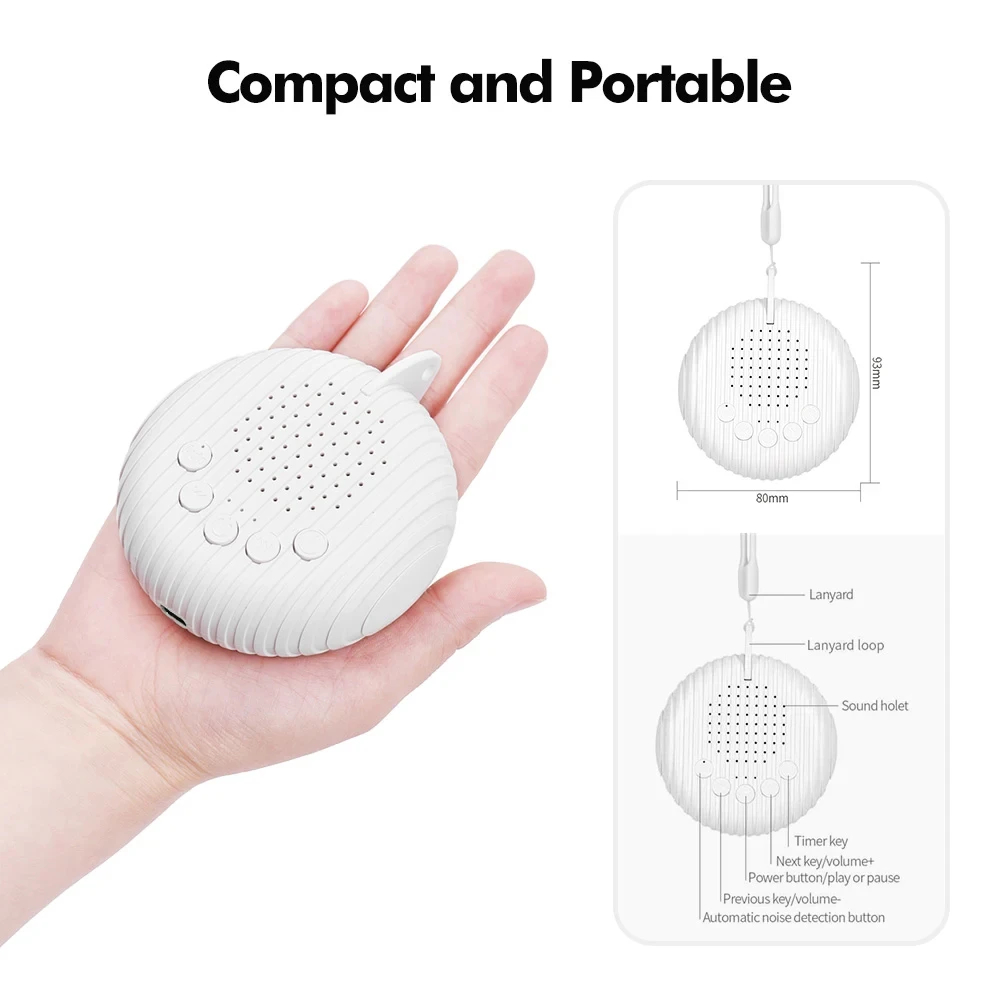 Neue tragbare Geräuschmaschine – White Noise Machine Sleep Bewertung und Preis