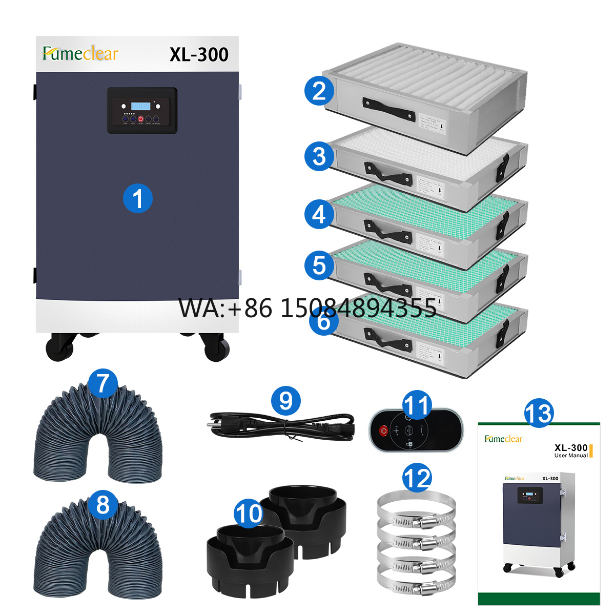 H13 330W 5-Stufen-Filter Extra – Air Purifier Hepa Bewertung und Preis