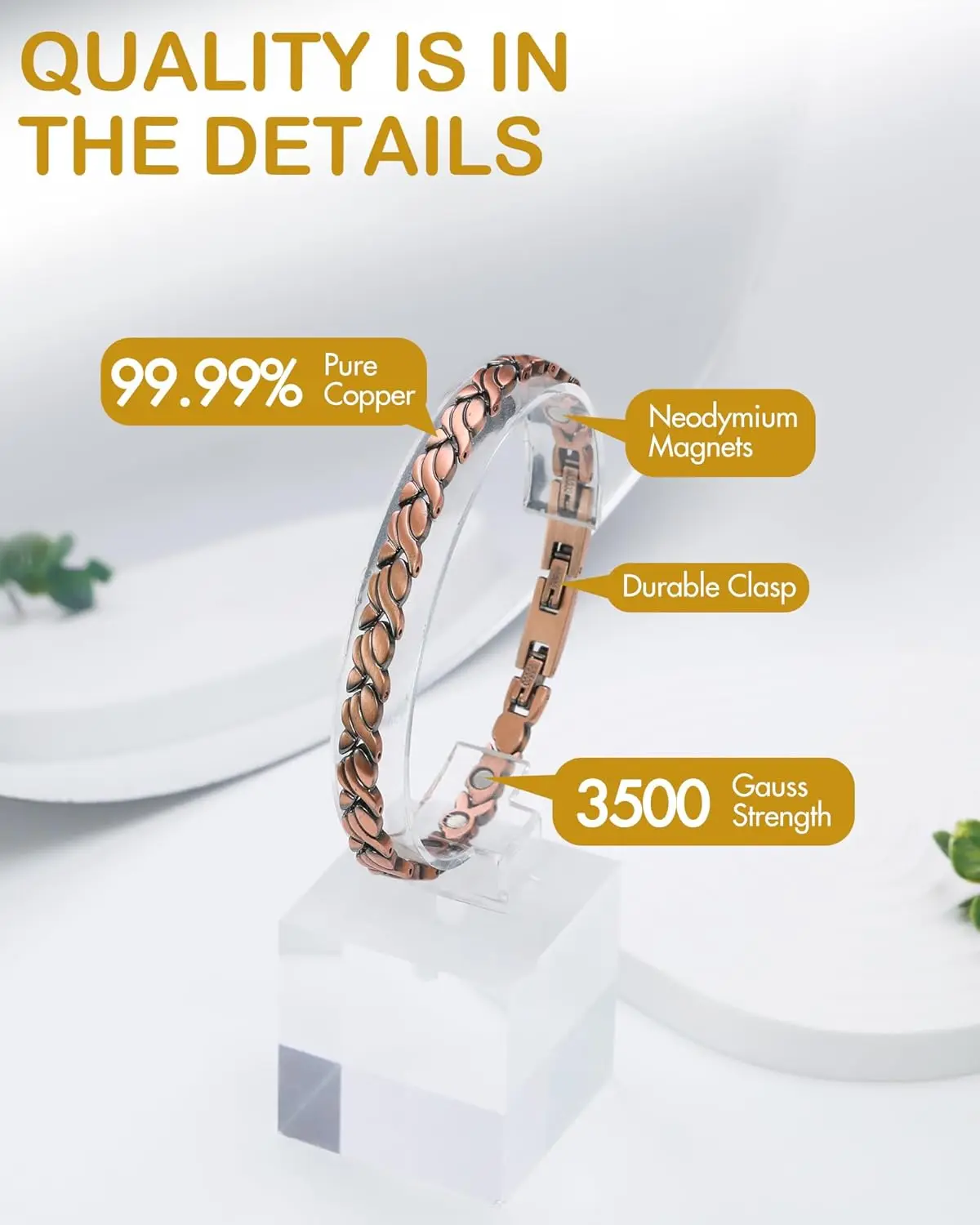 ARADOO Magnetarmband aus reine – Health Wellness Bracelet Bewertung und Preis