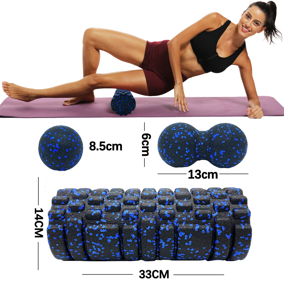 3Pcs Yoga Roller Massage Erdnu – Foam Roller Trigger Point Bewertung und Preis