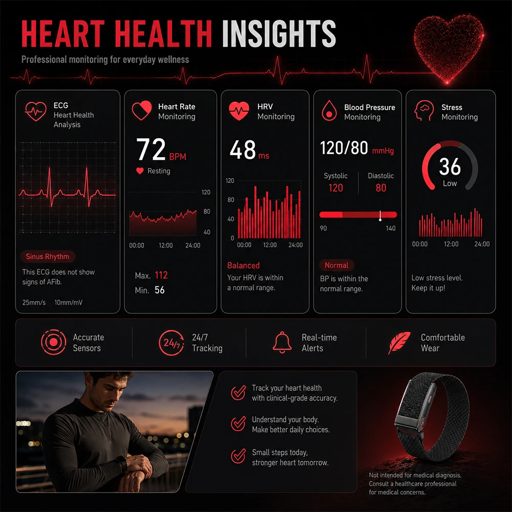Intelligentes Gesundheitsarmba – Health Wellness Bracelet Bewertung und Preis